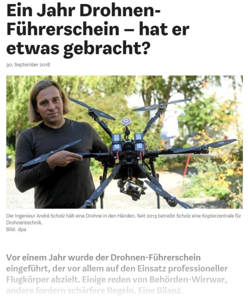 Wirtschaftswoche Drohnenfuehrerschein Kopterzentrale